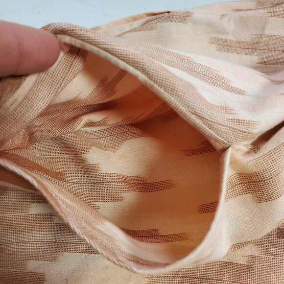 Pure Jill Womens Coastal Artsy Ikat Maxi Dress Size 2X Orange Sleeveless NWT - Picture 4 of 12